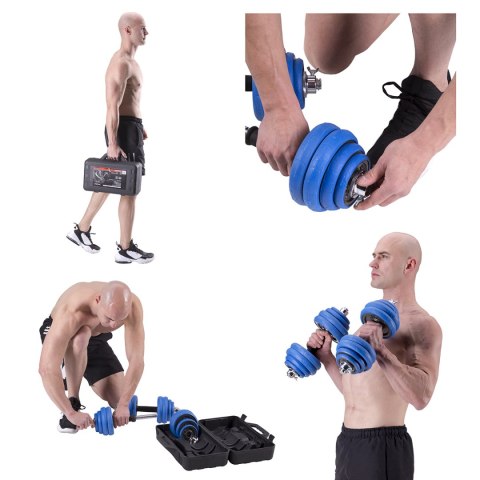 SGG30 SZTANGIELKI GUMOWANE W WALIZCE 30KG HMS SGG30 SZTANGIELKI GUMOWANE W WALIZCE 30KG HMS