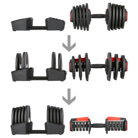 SGR40 PRO SET 2W1 ZESTAW REGULOWANYCH SZTANGIELEK 43,5 KG HMS SGR40 PRO SET 2W1 ZESTAW REGULOWANYCH SZTANGIELEK 43,5 KG HMS