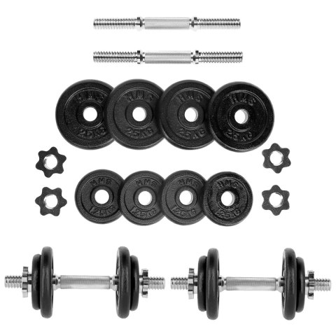 ST20 BLACK 2 x 10 KG SZTANGIELKI W WALIZCE HMS ST20 BLACK 2 x 10 KG SZTANGIELKI W WALIZCE HMS