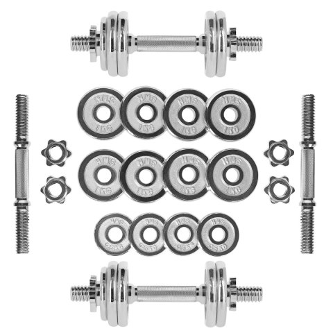 STC15 SZTANGIELKI W WALIZCE 2 x 7.5 KG CHROME HMS STC15 SZTANGIELKI W WALIZCE 2 x 7.5 KG CHROME HMS