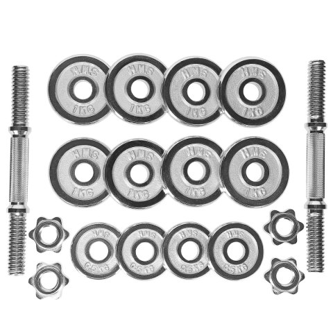 STC15 SZTANGIELKI W WALIZCE 2 x 7.5 KG CHROME HMS STC15 SZTANGIELKI W WALIZCE 2 x 7.5 KG CHROME HMS