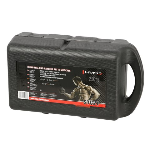 STC21 SZTANGIELKI/SZTANGA W WALIZCE CHROM 2x10KG HMS STC21 SZTANGIELKI/SZTANGA W WALIZCE CHROM 2x10KG HMS