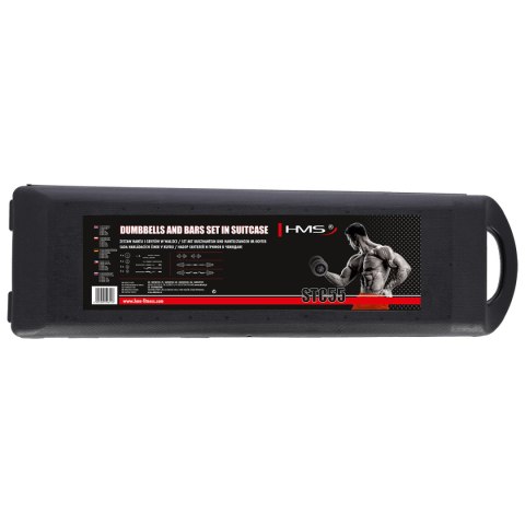 STC55 SZTANGIELKI-SZTANGA PROSTA I ŁAMANA W WALIZCE CHROM 55KG HMS STC55 SZTANGIELKI-SZTANGA PROSTA I ŁAMANA W WALIZCE CHROM 55KG HMS