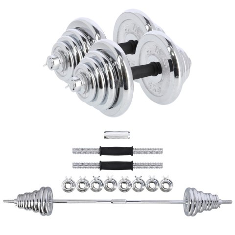 STC55 SZTANGIELKI-SZTANGA PROSTA I ŁAMANA W WALIZCE CHROM 55KG HMS STC55 SZTANGIELKI-SZTANGA PROSTA I ŁAMANA W WALIZCE CHROM 55KG HMS