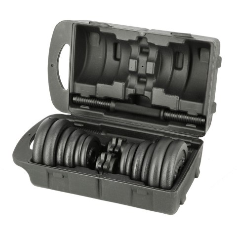 STO20 BLACK 2 x 9 KG SZTANGIELKI W WALIZCE ONE FITNESS STO20 BLACK 2 x 9 KG SZTANGIELKI W WALIZCE ONE FITNESS