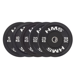 BBR20 BLACK TALERZ OLIMPIJSKI BUMPER 20 KG HMS