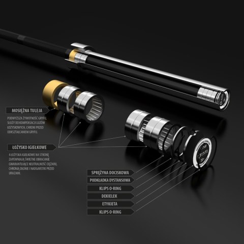 GCF700 GRYF OLIMPIJSKI 20 KG 2200MM + ZACISK ZG1000 RED HMS PREMIUM GCF700 GRYF OLIMPIJSKI 20 KG 2200MM + ZACISK ZG1000 RED HMS PREMIUM