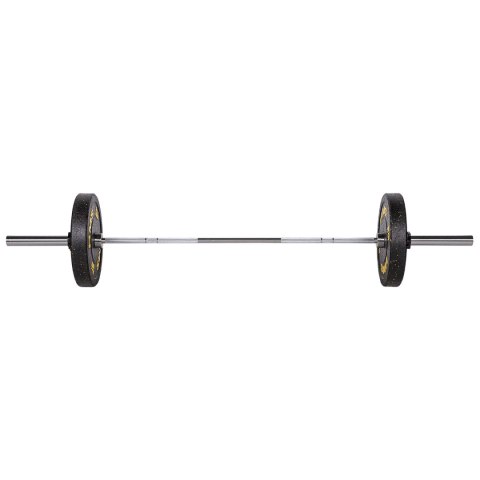 GO900 GRYF OLIMPIJSKI 20KG 2200MM HMS PREMIUM + ZG1500 SILVER ZACISKI LOCK JAW (2 szt) GO900 GRYF OLIMPIJSKI 20KG 2200MM HMS PREMIUM + ZG1500 SILVER ZACISKI LOCK JAW (2 szt)