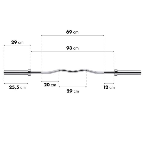 GOL200 + (ZG 1000B) GRYF OLIMPIJSKI ŁAMANY 13.5KG 1500MM HMS PREMIUM GOL200 + (ZG 1000B) GRYF OLIMPIJSKI ŁAMANY 13.5KG 1500MM HMS PREMIUM
