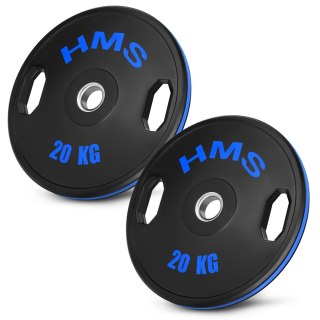 TOG20 2 x 20 KG TALERZ OLIMPIJSKI OGUMOWANY 2 x 20 KG HMS
