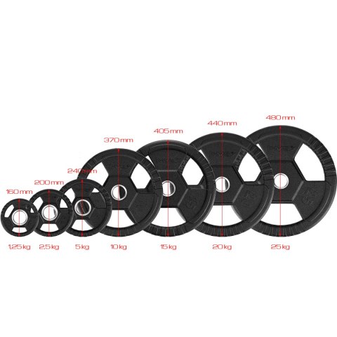 TOH10 CZARNY TALERZ OLIMPIJSKI OGUMOWANY 10 KG HMS TOH10 CZARNY TALERZ OLIMPIJSKI OGUMOWANY 10 KG HMS
