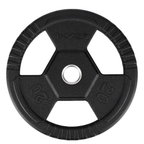 TOH20 CZARNY TALERZ OLIMPIJSKI OGUMOWANY 20 KG HMS TOH20 CZARNY TALERZ OLIMPIJSKI OGUMOWANY 20 KG HMS