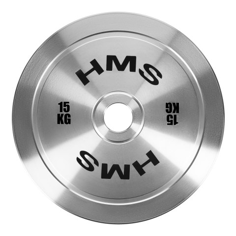 TOS150 TALERZ OLIMPIJSKI STALOWY KALIBROWANY 15 KG HMS TOS150 TALERZ OLIMPIJSKI STALOWY KALIBROWANY 15 KG HMS