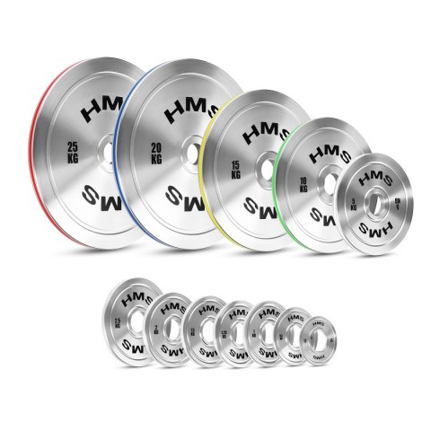 TOS150 TALERZ OLIMPIJSKI STALOWY KALIBROWANY 15 KG HMS TOS150 TALERZ OLIMPIJSKI STALOWY KALIBROWANY 15 KG HMS