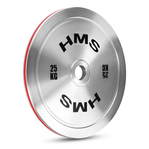 TOS250 TALERZ OLIMPIJSKI STALOWY KALIBROWANY 25 KG HMS TOS250 TALERZ OLIMPIJSKI STALOWY KALIBROWANY 25 KG HMS