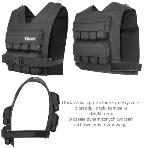 KTO16 KAMIZELKA TRENINGOWA Z OBCIĄŻENIEM 16 KG HMS PREMIUM KTO16 KAMIZELKA TRENINGOWA Z OBCIĄŻENIEM 16 KG HMS PREMIUM