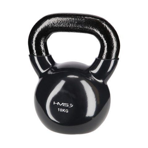 KNV10 BLACK KETTLEBELL ŻELIWNY POKRYTY WINYLEM HMS KNV10 BLACK KETTLEBELL ŻELIWNY POKRYTY WINYLEM HMS