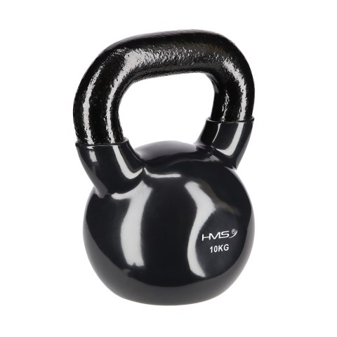 KNV10 BLACK KETTLEBELL ŻELIWNY POKRYTY WINYLEM HMS KNV10 BLACK KETTLEBELL ŻELIWNY POKRYTY WINYLEM HMS