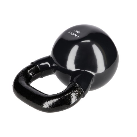 KNV10 BLACK KETTLEBELL ŻELIWNY POKRYTY WINYLEM HMS KNV10 BLACK KETTLEBELL ŻELIWNY POKRYTY WINYLEM HMS