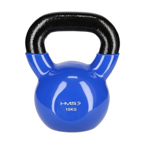 KNV10 BLUE KETTLEBELL ŻELIWNY POKRYTY WINYLEM HMS KNV10 BLUE KETTLEBELL ŻELIWNY POKRYTY WINYLEM HMS