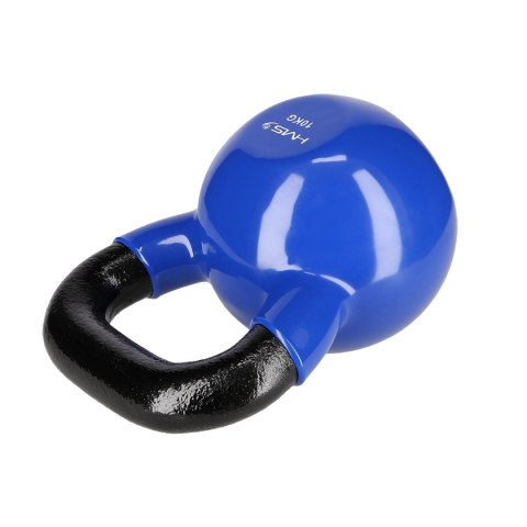 KNV10 BLUE KETTLEBELL ŻELIWNY POKRYTY WINYLEM HMS KNV10 BLUE KETTLEBELL ŻELIWNY POKRYTY WINYLEM HMS