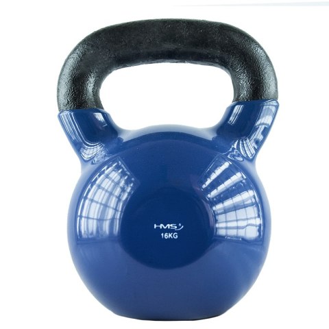 KNV16 BLUE KETTLEBELL ŻELIWNY POKRYTY WINYLEM HMS KNV16 BLUE KETTLEBELL ŻELIWNY POKRYTY WINYLEM HMS