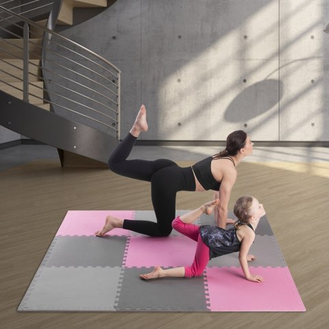 MP10 MATA PUZZLE MULTIPACK PINK-GREY 9 ELEMENTÓW 10MM ONE FITNESS MP10 MATA PUZZLE MULTIPACK PINK-GREY 9 ELEMENTÓW 10MM ONE FITNESS