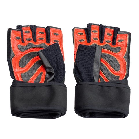 RST01 BLACK/RED ROZM. S RĘKAWICE NA SIŁOWNIĘ HMS RST01 BLACK/RED ROZM. S RĘKAWICE NA SIŁOWNIĘ HMS