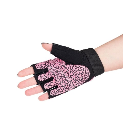 RST03 PINK/GRAY ROZM. M RĘKAWICE NA SIŁOWNIĘ HMS RST03 PINK/GRAY ROZM. M RĘKAWICE NA SIŁOWNIĘ HMS