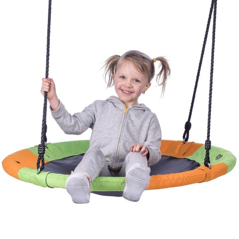 NB5003 BOCIANIE GNIAZDO HUŚTAWKA POMARAŃCZOWO ZIELONY ŚR.90 CM NILS NB5003 BOCIANIE GNIAZDO HUŚTAWKA POMARAŃCZOWO ZIELONY ŚR.90 CM NILS