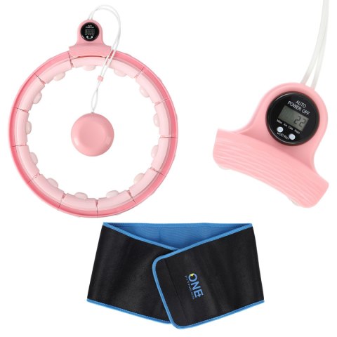 FH02 PINK HULA HOP Z OBCIĄŻNIKIEM + LICZNIK FH02 PINK HULA HOP Z OBCIĄŻNIKIEM + LICZNIK
