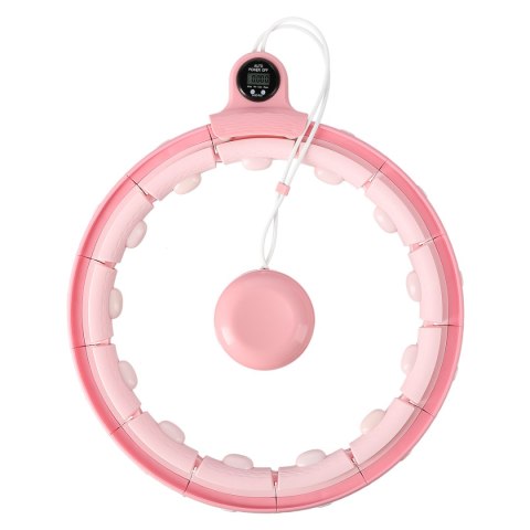 FH02 PINK HULA HOP Z OBCIĄŻNIKIEM + LICZNIK FH02 PINK HULA HOP Z OBCIĄŻNIKIEM + LICZNIK