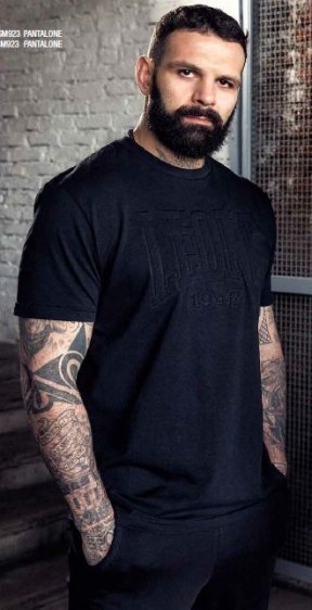 T-shirt męski LEONE LSM924/S16 turkusowy "L"