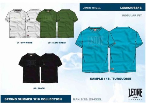 T-shirt męski LEONE LSM924/S16 turkusowy "L" T-shirt męski LEONE LSM924/S16 turkusowy "L"