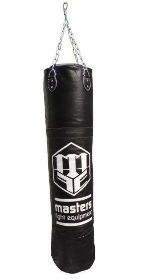 Worek bokserski skórzany 150/35 cm pełny WWS-MASTERS czarny