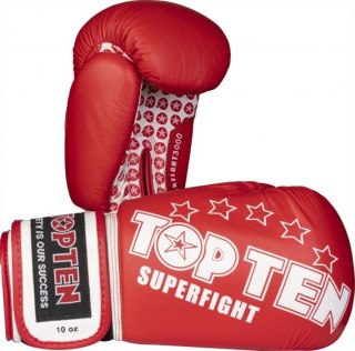 Rękawice bokserskie TOP TEN RTT-10 SUPERFIGHT 3000 STARS (WAKO APPROVED new)