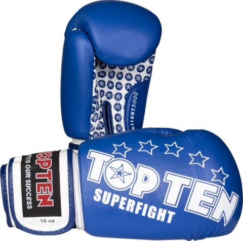 Rękawice bokserskie TOP TEN RTT-10 SUPERFIGHT 3000 STARS (WAKO APPROVED new) Rękawice bokserskie TOP TEN RTT-10 SUPERFIGHT 3000 STARS (WAKO APPROVED new)