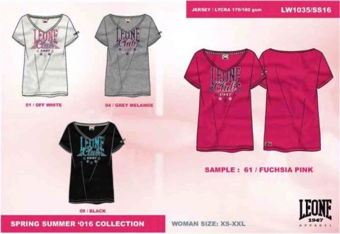 T-shirt damski LEONE LW1035/S16 szary "M" T-shirt damski LEONE LW1035/S16 szary "M"