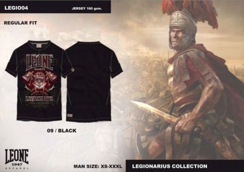 T-shirt męski LEONE LEGIO04 czarny "XL" T-shirt męski LEONE LEGIO04 czarny "XL"