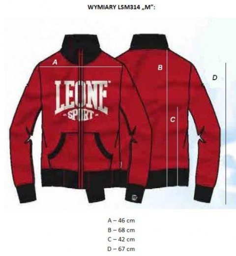 Bluza męska LEONE LSM314/S16 granatowa "M" Bluza męska LEONE LSM314/S16 granatowa "M"