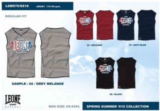 T-shirt męski tank LEONE LSM979/S16 czarny "L"