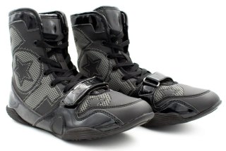 Buty bokserskie TOP TEN "New Generation" czarno-szare BBA-TT7
