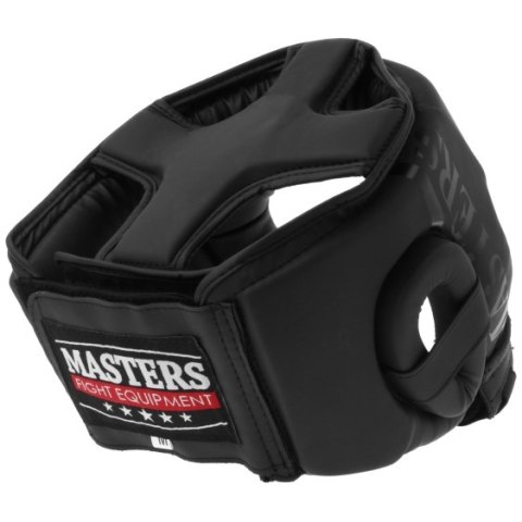 Kask bokserski MASTERS czarny KTOP-PU-MATT Kask bokserski MASTERS czarny KTOP-PU-MATT