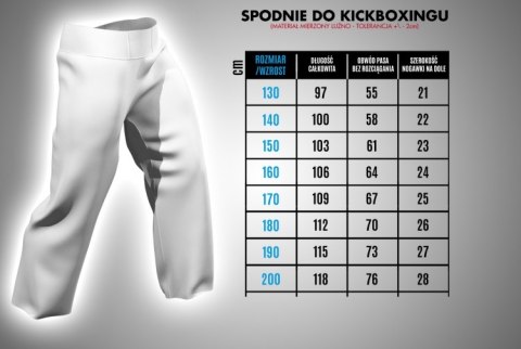 Spodnie do kickboxingu MASTERS SKBP-M Spodnie do kickboxingu MASTERS SKBP-M