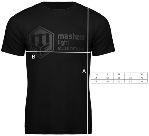 T-shirt MASTERS czarny TS-BLACK T-shirt MASTERS czarny TS-BLACK