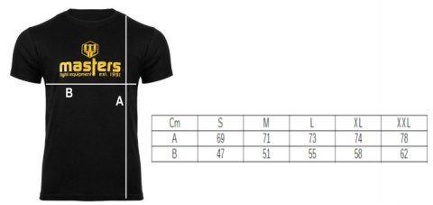 T-shirt męski bawełniany MASTERS BASIC T-shirt męski bawełniany MASTERS BASIC