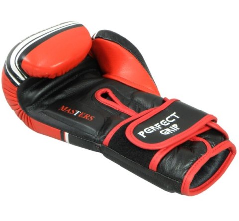 Rękawice bokserskie RBT-LF 20 oz czarno-czerwone Rękawice bokserskie RBT-LF 20 oz czarno-czerwone