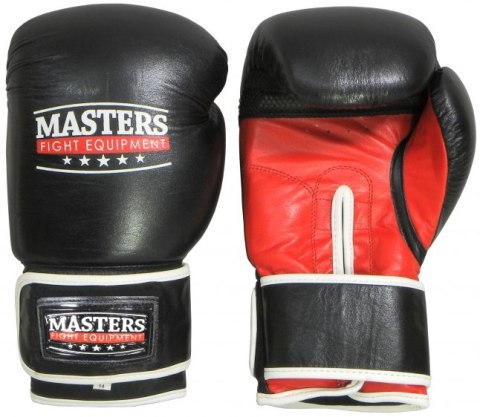 Rękawice bokserskie MASTERS - RBT-301 czarno-czerwone Rękawice bokserskie MASTERS - RBT-301 czarno-czerwone