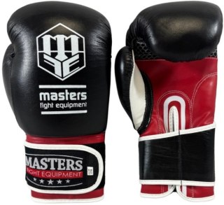 Rękawice bokserskie MASTERS RBT-A 12 oz czarno-czerwone