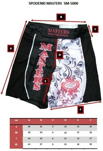 Spodenki do MMA MASTERS Kids- SM-5000 Spodenki do MMA MASTERS Kids- SM-5000